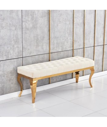 Banquette Nansouty Or velours Beige meilleur choix