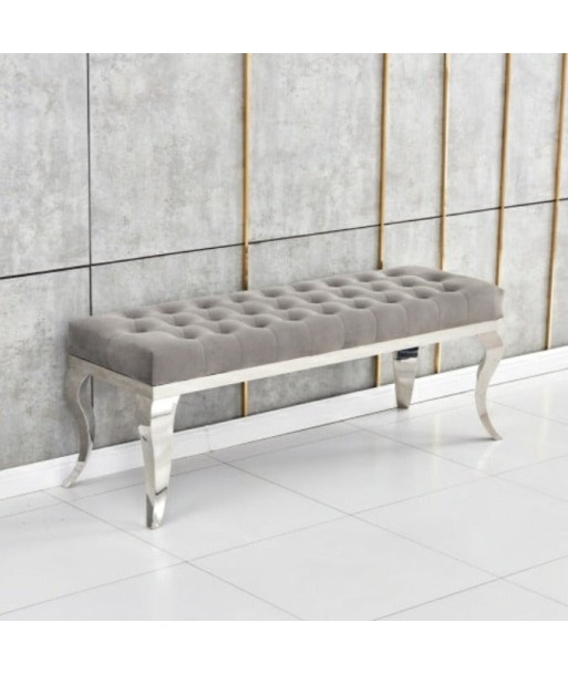 Banquette Nansouty Argent velours Gris chez Cornerstreet bien 