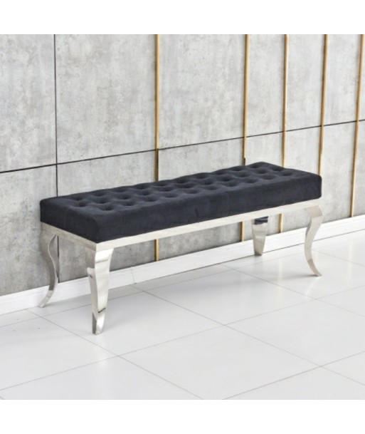 Banquette Nansouty Argent velours Noir 2023