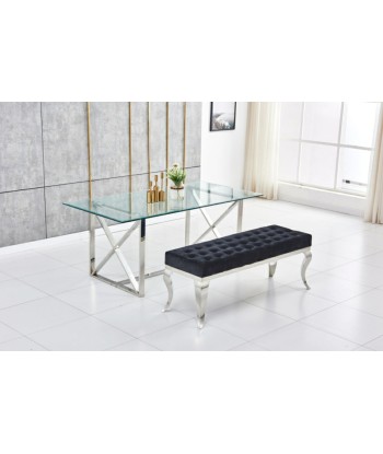 Banquette Nansouty Argent velours Noir 2023