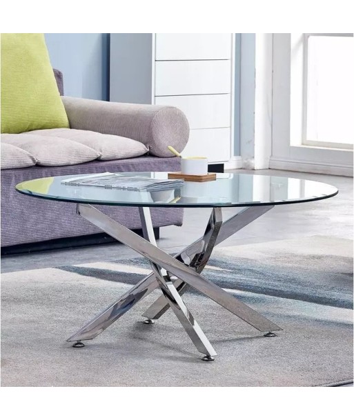 Table basse Victoire Argent Verre trempé pour bénéficier 