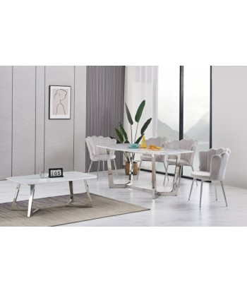 Table basse Chartrons Argent marbre blanc sélection de produits