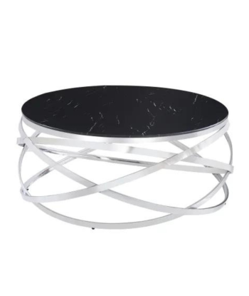 Table basse Bagatelle Argent Marbre Noir Le MVP de beaucoup