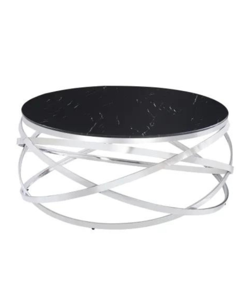 Table basse Bagatelle Argent Marbre Noir Le MVP de beaucoup