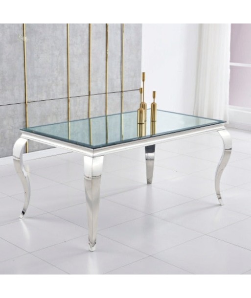 Table à manger Nansouty Argent Miroir solde