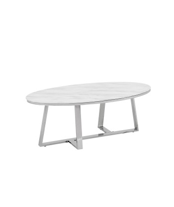 Table basse Dijeaux Argent Marbre Blanc hantent personnes