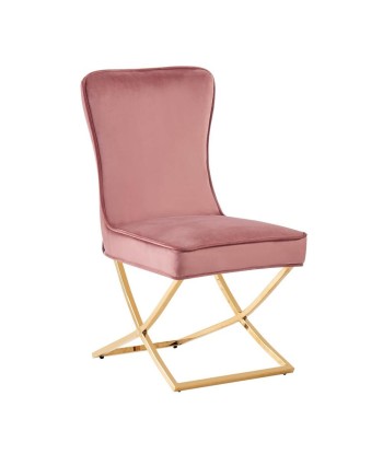 Chaise Gabrielle Or velours Rose sélection de produits