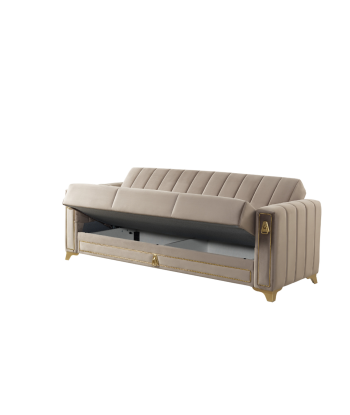 Salon complet Canapé convertible Oran Beige l'achat 