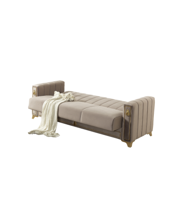 Salon complet Canapé convertible Oran Beige l'achat 