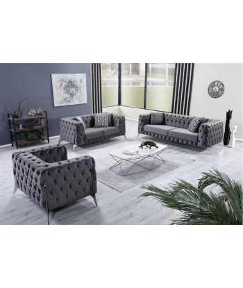 Salon complet Canapé Prestige Gris 50-70% off 