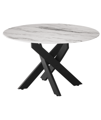 Table basse Victoire Black Metal Marbre blanc Venez acheter