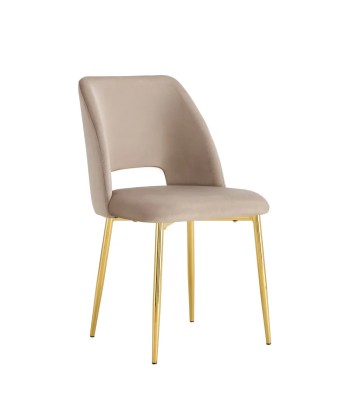 Chaise Ava Or velours Taupe Venez découvrir notre 