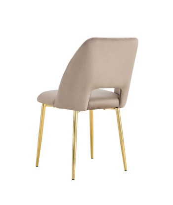 Chaise Ava Or velours Taupe Venez découvrir notre 