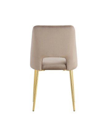 Chaise Ava Or velours Taupe Venez découvrir notre 