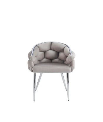 Chaise Ballon Argent velours Taupe Comparez et commandez 