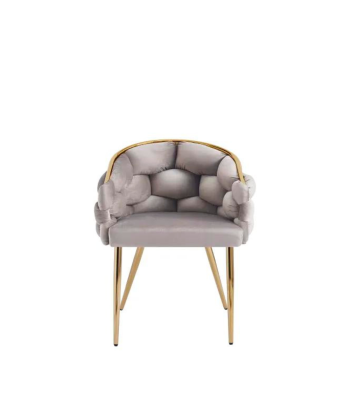 Chaise Ballon Or velours Taupe l'évolution des habitudes 