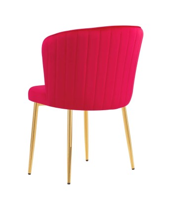 Chaise Diana Or velours Fushia pas cher chine