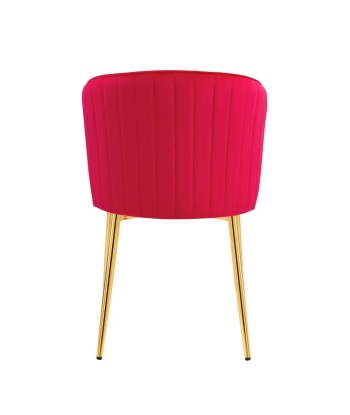 Chaise Diana Or velours Fushia pas cher chine