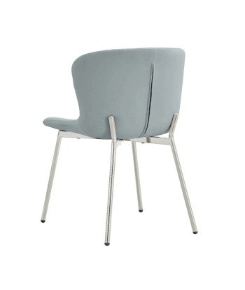 Chaise Elen  Argent velours Gris pour bénéficier 