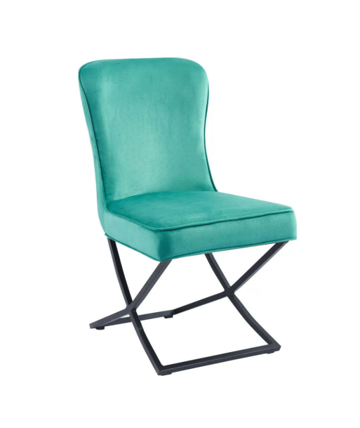 Chaise Gabrielle Noir velours Vert sapin shop