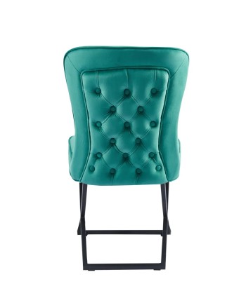 Chaise Gabrielle Noir velours Vert sapin shop