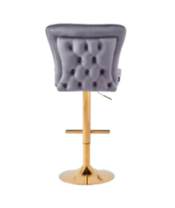 Tabouret de bar Gabrielle Or velours anthracite vente chaude votre 