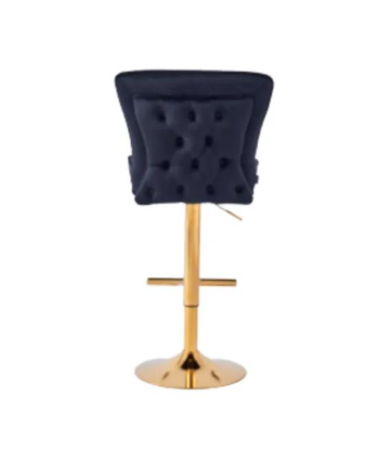 Tabouret de bar Gabrielle Or velours noir online