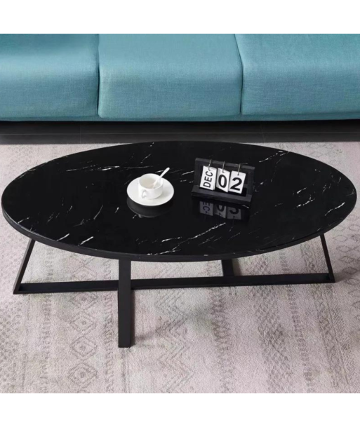 Table basse Dijeaux Noir Marbre Noir basket pas cher