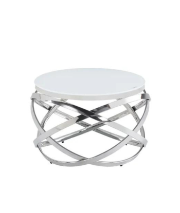 Table basse Bagatelle Argent Verre Blanc store