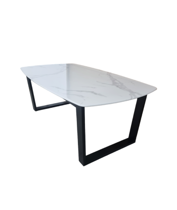 Table basse Lola Noir marbre blanc hantent personnes