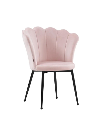 Chaise Quinconce Noir velours Rose pour bénéficier 