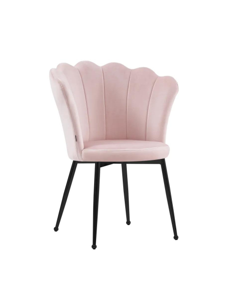 Chaise Quinconce Noir velours Rose pour bénéficier 