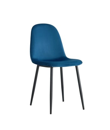 Chaise Victoire Noir velours Bleu Amélioration de cerveau avec