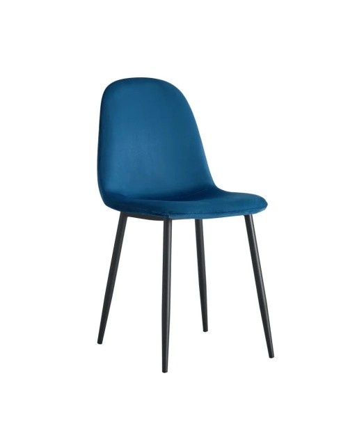 Chaise Victoire Noir velours Bleu Amélioration de cerveau avec