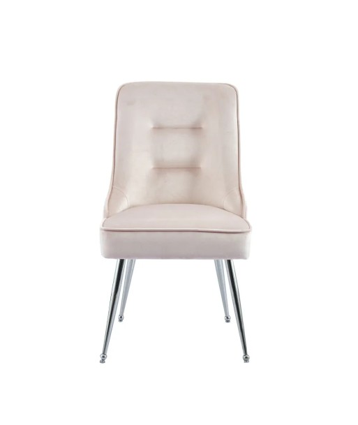 Chaise Zip Chrome velours rose pour bénéficier 