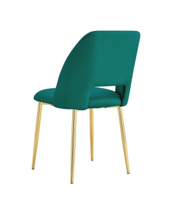 Chaise Ava Or velours Vert prix